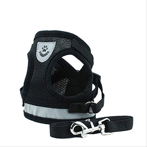 XINXIAO Dog Harness with Leash Summer Pet Adjustable Reflective Vest Walking Lead for Puppy Polyester Mesh Harness for Small Medium Dog