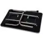 BUNNY BUSINESS Adjustable Portable Stainless Steel Dog Grooming Table with Arm Noose and Accessories Tray, 117 x 60 x 76 cm/ 46 x 23.6 x 30-inch, Black_P