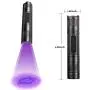 Portable Black Light Flashlight 365nm UV Light Pet Urine Detector Light for Dry Stains Scorpion Hunting Resin Curing Portable Black Light Flashlight 365nm UV Light Pet Urine Detector Light for Dry Stains Scorpion Hunting Resin Curing