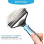 Dog Brush and Cat Brush – 2 Sided Pet Grooming Tool for Deshedding, Mats & Tangles Removing – No More Nasty Shedding and Flying Hairs