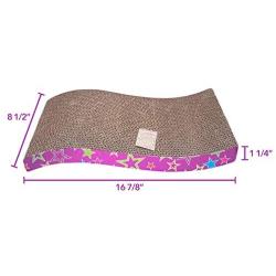 Cat Scratcher Pad with Catnip - Cat Cardboard Scratch Durable Scratching Pad Reversible