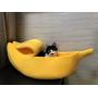 · Petgrow · Cute Banana Cat Bed House, Christmas Pet Bed Soft Warm Cat Cuddle Bed, Lovely Pet Supplies for Cats Kittens Rabbit Small Dogs Bed