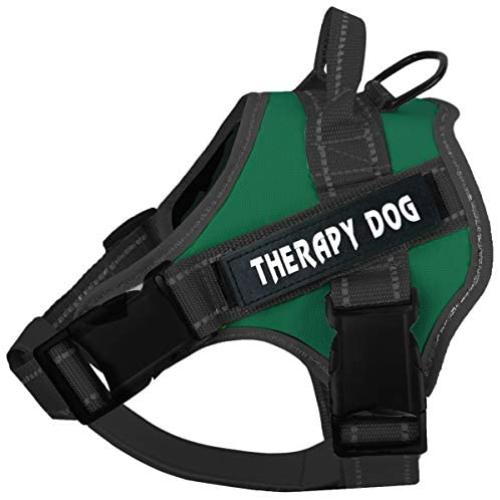 voopet No Pull Service Dog Harness,Therapy Dog Vest Harness with Reflective Straps,Lightweight Breathable and Adjustable Pet Halters,Easy On and Off Pet Vest Harness for Small Medium Large Dogs