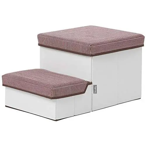 Roomnhome pet Storage Stepper, Foldable Multi Tier pet Stairs with Size of 20x11x12.5(2T) / 27.5x12x15(3T) can Hold up to 20lbs Small&Medium Size Dogs Roomnhome pet Storage Stepper, Foldable Multi Tier pet Stairs with Size of 20x11x12.5(2T) / 27.5x12x15(3T) can Hold up to 20lbs Small&Medium Size Dogs