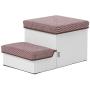 Roomnhome pet Storage Stepper, Foldable Multi Tier pet Stairs with Size of 20x11x12.5(2T) / 27.5x12x15(3T) can Hold up to 20lbs Small&Medium Size Dogs
