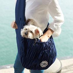 Alfie Pet - Tyler Pet 1-Sided Mesh Sling Carrier - Color: Navy