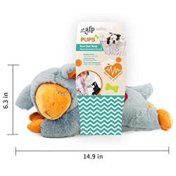 All for Paws Puppy Heartbeat Stuffed Animal Toy, Heart Beat Behavioral Aid Toys with Heat Bag