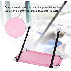OKBYY Pet Hammock,Pet Cat Breathable Hanging Hammock Window Mounted Suction Cup Bed N-est Pink