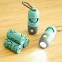 2 PACK Dog Poop Bags Dispenser with LED Flashlight Pet Waste Bags Holder with 9 LR44 Button Cells Diaper Garbage Bags Carrier with Metal Carabiner and Hook&Loop Fastener