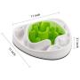 Interactive Food Maze Fun Slow Feeder Dog Bowl with 2 Interchangeable Mazes