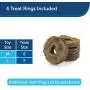 PetSafe Busy Buddy Ultra Woofer Treat Ring Dog Toy – Ultra Thick Treat Rings – Large