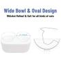 Cat Bowls Elevated Dog Bowls with 4500ML Large Storage Stand Double Raised Pet Food Water Bowls Anti Slip Dog Dish Stand Raised Stand 15°Tilted Raised Food and Water Feeder for Cats Dogs(White)