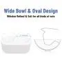 Cat Bowls Elevated Dog Bowls with 4500ML Large Storage Stand Double Raised Pet Food Water Bowls Anti Slip Dog Dish Stand Raised Stand 15°Tilted Raised Food and Water Feeder for Cats Dogs(White)