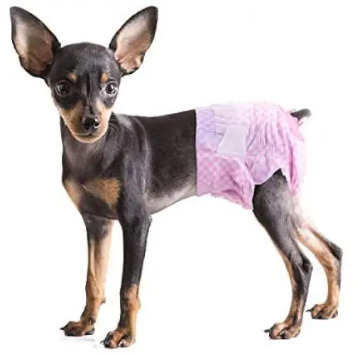 Pet Soft Doggy Diapers Female - Disposable Dog Diapers for Girl Puppies, Medium Cats Diapers with Adjustable Tail Hole Cute Pink 36pcs (M, Pink) Pet Soft Doggy Diapers Female - Disposable Dog Diapers for Girl Puppies, Medium Cats Diapers with Adjustable Tail Hole Cute Pink 36pcs (M, Pink)