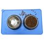 URBEST Dog Feeding Mats, Silicone Waterproof Dog Cat Pet Feeding Mats, Non Slip, Easy Clean Pet Dog Cat Bowl Mats Placemat