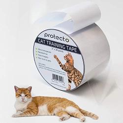 PETFECT Cat Scratch Tape Stop Scratching Deterrent for Furniture, Carpet, Couch - Double-Sided Sticky Repellent & Clawing Prevention Plus Anti-Scratch Kitty Training for Door Frame & Climbing Guard