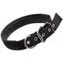 Chenyouwen Pet Toys Great Foam Cotton Polyester Pet Collars Pet Neck Strap Dog Neckband Cats Dogs Collars, 3.5cm x 57cm (Black) (Color : Black)