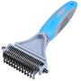 BAROMGA Pet Grooming Rakes Dematting Comb 2 Sided Removing Detangling Long Hair Brushes for Cats & Dogs