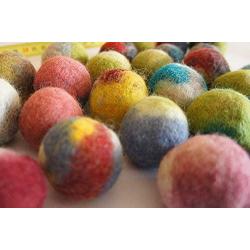 Kivikis Cat Toy, Felted Wool Balls. Handmade from Ecological Wool Made