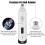 Ceenwes Dog Nail Grinder 2-Speed Rechargeable Pet Nail Trimmer with Dog Nail Clippers and Trimmer for Small Medium Large Dogs and Cats