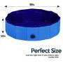 Zone Tech Foldable Pet Bathing Pool - Premium Quality Easy to Store Collapsible Foldable Bath Pool for Kids and Pets
