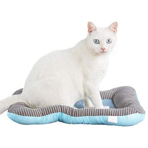 RPGT Pet Cooling Bed Mat Summer Self Cooling Pad Washable Cool Fabric Bed Mat Non-Slip Water Resistant for Dogs & Cats - No Water or Electricity Needed