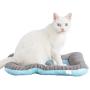 RPGT Pet Cooling Bed Mat Summer Self Cooling Pad Washable Cool Fabric Bed Mat Non-Slip Water Resistant for Dogs & Cats - No Water or Electricity Needed