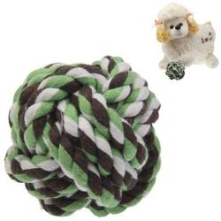 Ychaoya Cotton Rope Ball for Pets/Dog Cat Toy, Diameter 7.5cm (Random Color Delivery)