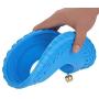 Easy to Catch, Throw and Safe Use. Dog Flying Disc Rubber Fitness Flyer Sports Toys Outdoor Pet Training Supplies on Lawn Beach Yard Games with Small Bell (1pack Multiple Color, 10'')