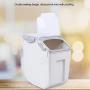 JingYi Pet Food Barrel,Pet Cat Food Barrel Grain Storage Damp-Proof Dog Feeder Sealed Feed Fresh Box with Measuring Cup Cat Food Barrel(#1)