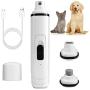 Yoobure Dog Nail Grinder Rechargeable Electric Pet Nail Trimmer with USB Charging Quite & Powerful 2-Speed Nail Clippers Trimming Painless Paws Grooming & Smoothing for Small Medium Large Pets