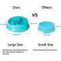 MILIFUN Slow Feeder Dog Bowls,Medium Large Dogs Slow Eating Dog Bowl,Suitable for Dog Food and Water Plastic Double Bowls