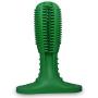 Dog Toothbrush Stick, Dog Toothbrush, Dental Oral Care Brushing Stick Natural Flexible Durable Rubber Bite Resistant Chew Toys for Pet Dogs Teeth Cleaning Protection (10-40 lbs) Green