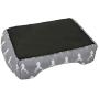 Hollypet Printed Flannel Rectangle Plush Dog Cat Bed Self-Warming Pet Bed, Gray Antlers