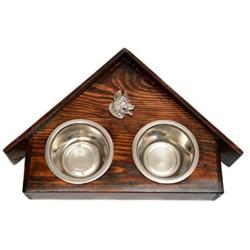 Schnauzer, a Dogs Bowl with a Relief from ArtDog