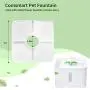 Oududianzi Cat Water Fountain Filter, Pet Fountain Replacement for 84oz/2.5L Automatic Pet Fountain Cat Water Fountain Dog Water Dispenser (Pack of 8)