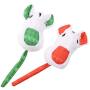 ocijf179 Cat Toy Pet Cat Kitten Plush Mouse Catnip Catmint Teaser Interactive Play Chew Bite Toy - Green