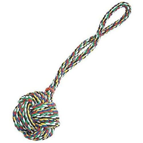Monkey Fist Knot Rope Dog Toy Ball Handle Fetching Tugging Choose Size & Color