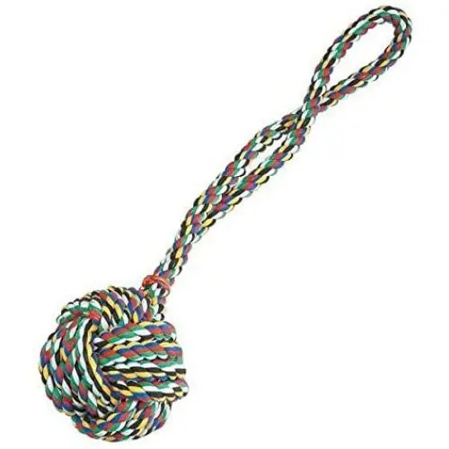 Monkey Fist Knot Rope Dog Toy Ball Handle Fetching Tugging Choose Size & Color Monkey Fist Knot Rope Dog Toy Ball Handle Fetching Tugging Choose Size & Color