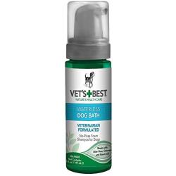 Vets Best Waterless Dog Bath | No Rinse Dry Shampoo for Dogs | Natural Formula Refreshes Coat and Controls Odor Between Baths | 5 Ounces