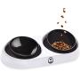  Dog and Cat Bowl for Food&Water Adjustable 15 Degree Tilt Angle Pet Feeding Bowl Anti-Slip Pet Bowl