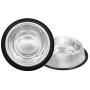 Fuzzy Puppy Pet Products Non-Tip Dish with Rubber Base