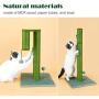 YOULERBU Vertical Cat Scratching Post 29'' Tall, Cat Claw Scratch Post with Sisal Rope Cat Scratch Post for Cats and Kittens（Green）