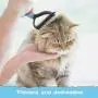 Pet Grooming Tool, 2 Sided Undercoat Rake Grooming Brush for Easy Mats & Tangles Removing, Safe Dematting Comb for Dogs & Cats Pet Grooming Tool, 2 Sided Undercoat Rake Grooming Brush for Easy Mats & Tangles Removing, Safe Dematting Comb for Dogs & Cats