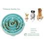 Slow Feeder Dog Bowl, Slow Pet Bowl Slow Feeder for Dog Cats, Interactive Bloat Stop Dog Bowls, Slow Feeding Anti-Skid Design