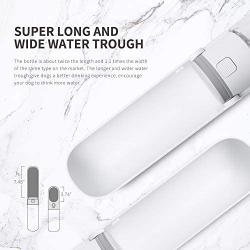 REDMINUT Dog Water Bottle,Portable Dog Water Bottles for Walking and Hiking,Foldable Travelling Pet Water Bottle for Dogs,Leak Proof,Rotatable Trough,Lightweight,Food Grade Material,14 Oz