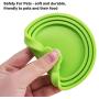 SENHAI 3 Pcs Silicone Pet Can Covers & 2 Pcs Pet Spoons, Canned Food Lid and Spoon for Dog and Cat, One Meet Three Sizes - Red Green, Light Blue