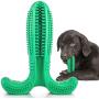 CHZHENG Dog Toothbrush Chew Toys, Natural Rubber Bite Resistant Dog Tooth Cleaner Puppy Dental Care Brushing Toy for Small Medium Dog