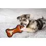 Pets First NCAA Texas Longhorns College Dental Tough Dog TUG Bone Toy with Built-in Squeaker Attached to a Safe Rubber Teething Toothbrush PET Toy Pets First NCAA Texas Longhorns College Dental Tough Dog TUG Bone Toy with Built-in Squeaker Attached to a Safe Rubber Teething Toothbrush PET Toy