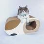 MSBC Cat Scratcher Cardboard, Kitty Cat Scratching Pad Recycle Corrugate Scratcher Cat Scratch Bed Long Lasting Reversable